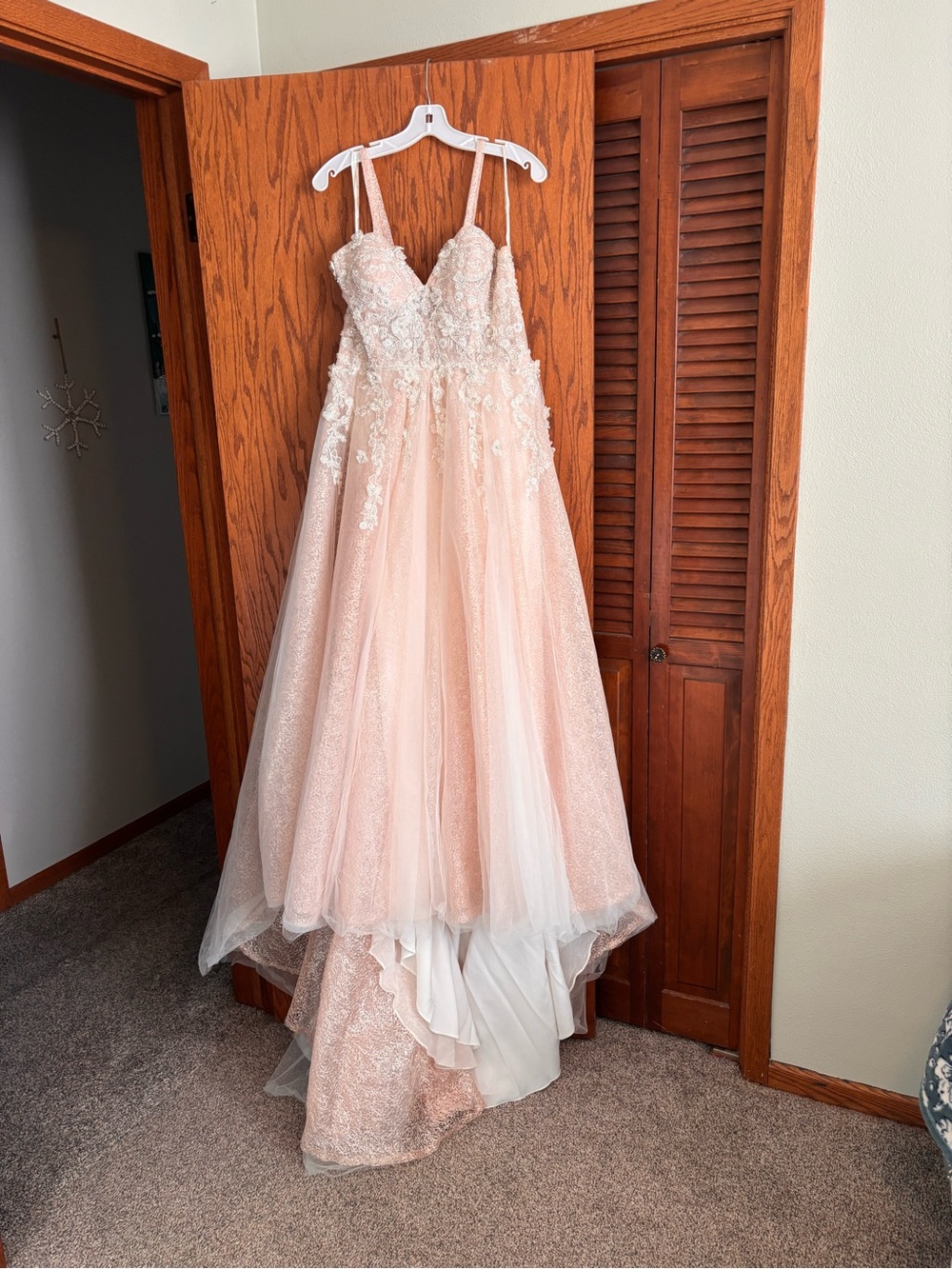 Signature Blush Cream Tulle Ball Gown
